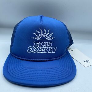 Katin Easy Does It Hat Blue Trucker Mesh Rope Cap Surf Outdoor OSFA Casual NWT